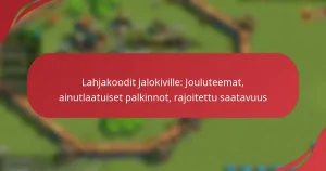 Lahjakoodit jalokiville: Jouluteemat, ainutlaatuiset palkinnot, rajoitettu saatavuus