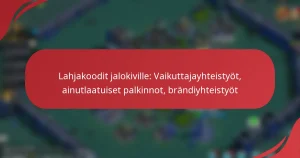 Lahjakoodit jalokiville: Vaikuttajayhteistyöt, ainutlaatuiset palkinnot, brändiyhteistyöt