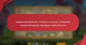Lahjakoodit jalokiville: Yhteisön arvonnat, Sosiaalisen median kampanjat, Käyttäjien osallistuminen