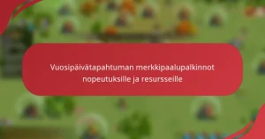 Vuosipäivätapahtuman merkkipaalupalkinnot nopeutuksille ja resursseille