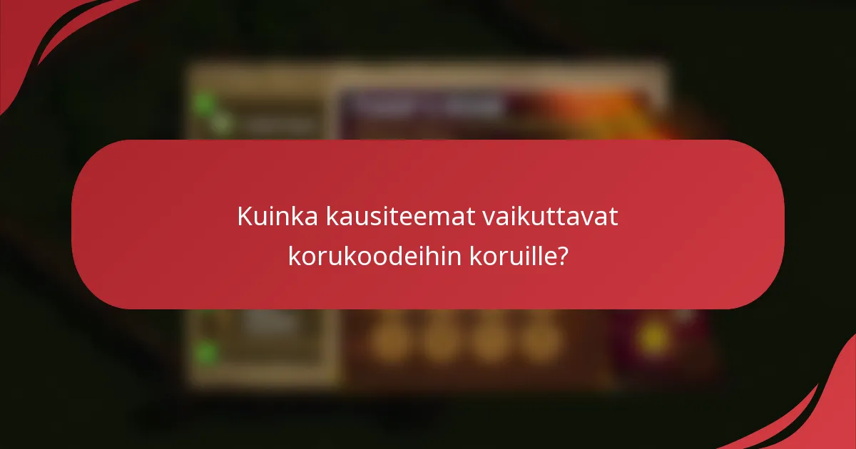 Kuinka kausiteemat vaikuttavat korukoodeihin koruille?